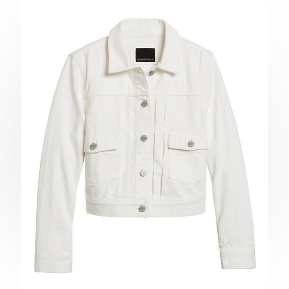 Banana Republic Cropped Denim Jacket